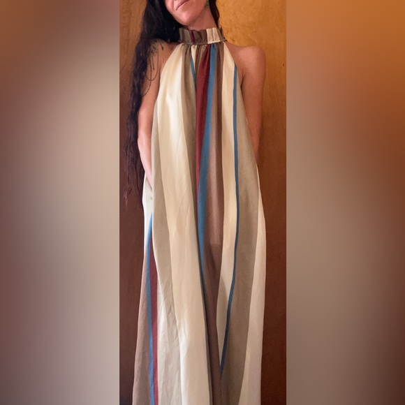 BANANA REPUBLIC Trapeze Maxi Dress Multicolor. WOMENS SMALL. - Picture 2 of 14